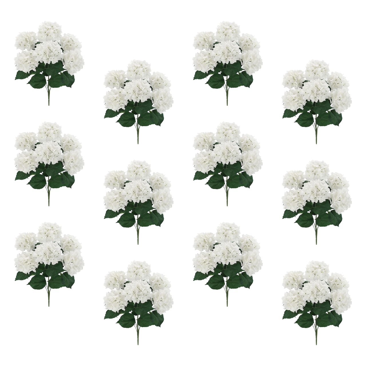 12 Pack: White Hydrangea Bush by Ashland®